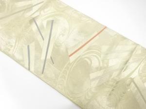 アンティーク　流水に扇模様織り出し袋帯（材料）
